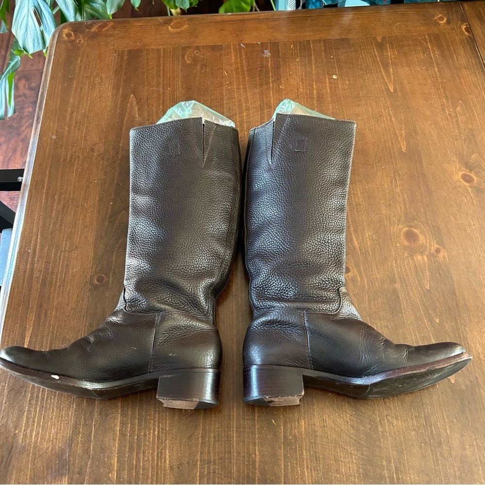 Tory Burch Keaton Chocolate Brown Leather Boots. Size 6. - Picture 3 of 16